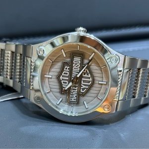 Man Harley Davidson watch by Bulova